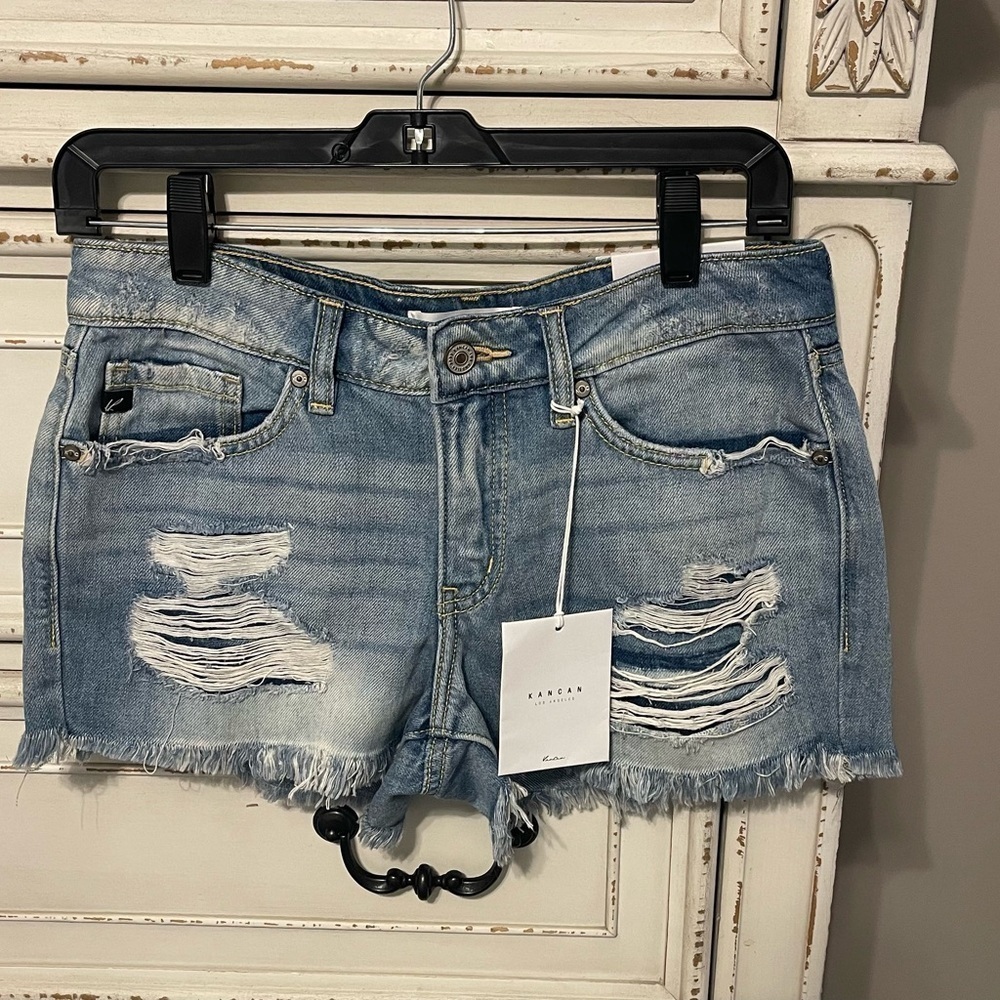 KanCan Jean shorts Midrise New with Tags - Picture 2 of 8